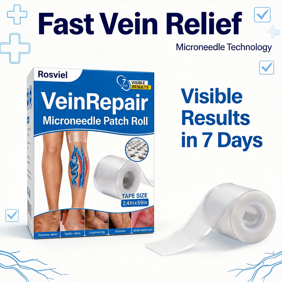 🔥Micronthteedle Vein Repair Patch for Fast Spider Vein Relief