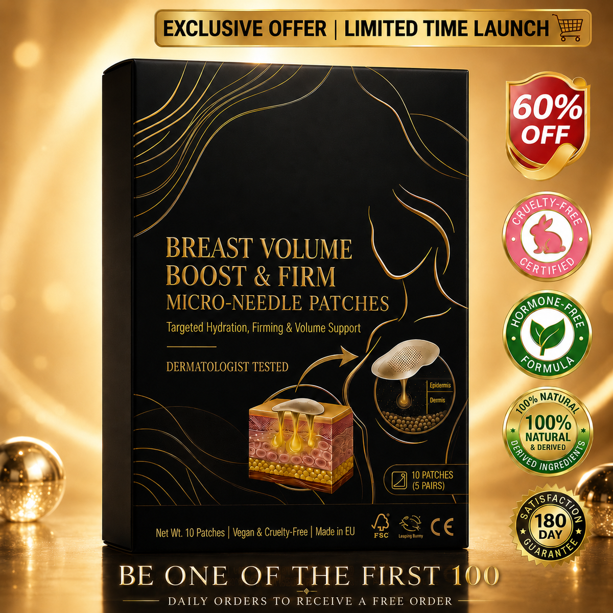 💥Viyoa™ 💥Targeted Breast Enhancement Advanced Nano Microneedle Patch