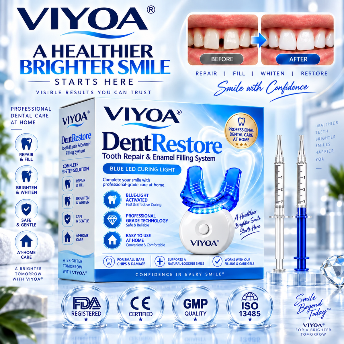 Viyoa® DentRestore Tooth Repair & Filling System 🦷