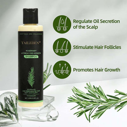 (🔥LAST 3 HOURS SALE - 70% OFF)🌱 TAILEDEN™ Organic Rosemary Hair Growth Shampoo
