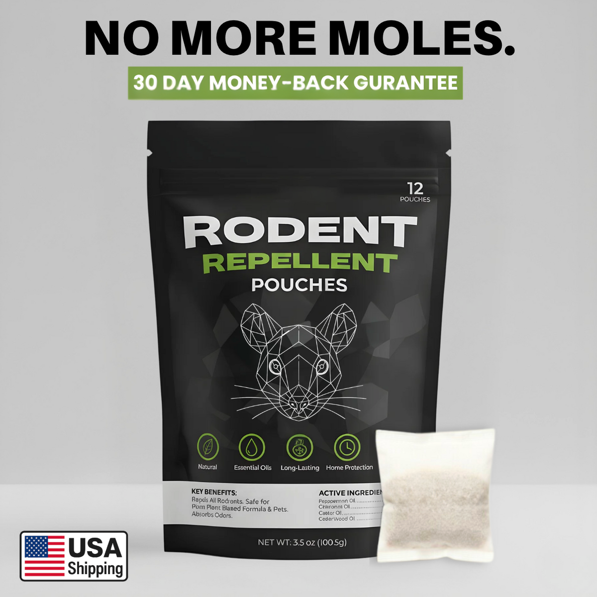 Place These Pouches Near Holes - And Watch The Moles Disappear