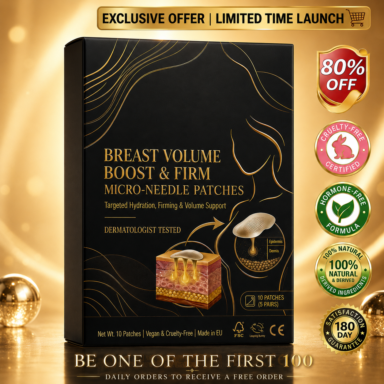 💥Viyoa™ 💥Targeted Breast Enhancement Advanced Nano Microneedle Patch